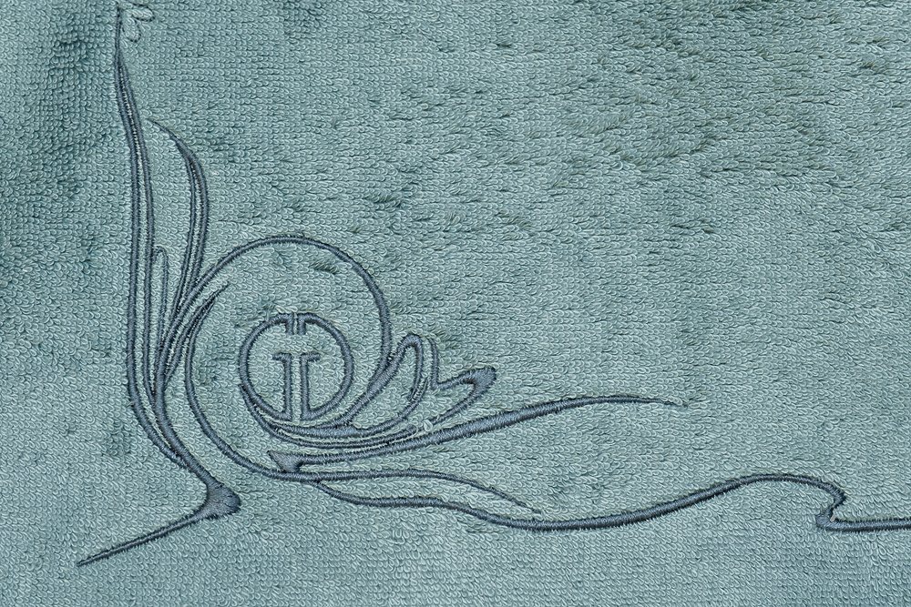 Полотенце 50х90 Garda Decor Лирика голубое