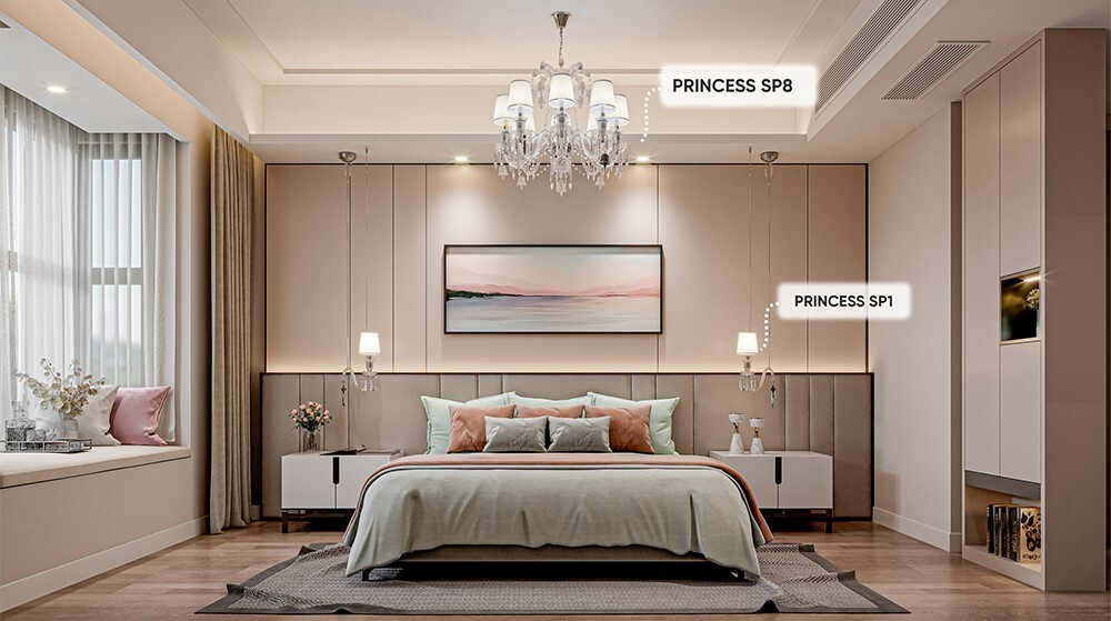 Подвесная люстра Crystal Lux PRINCESS SP8