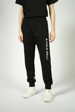 A-COLD-WALL ESSENTIAL LOGO BLACK SWEATPANTS