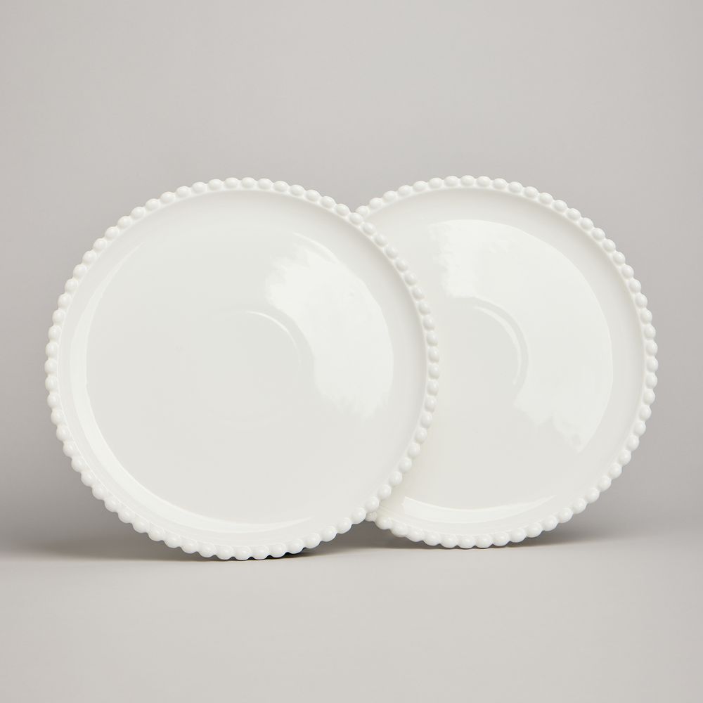 НАБОР ТАРЕЛОК ОБЕДЕННЫХ LEFARD "PEARL" 2 ШТ. 25,5*2 СМ (КОР=12НАБ.)