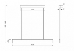 Подвесной светильник Maytoni Step P010PL-L23G3K
