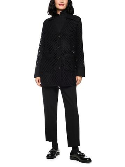 Marc Cain Кардиган сетчатой вязки с накладными карманами