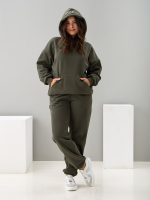 Костюм с брюками КБис-091/хаки-п