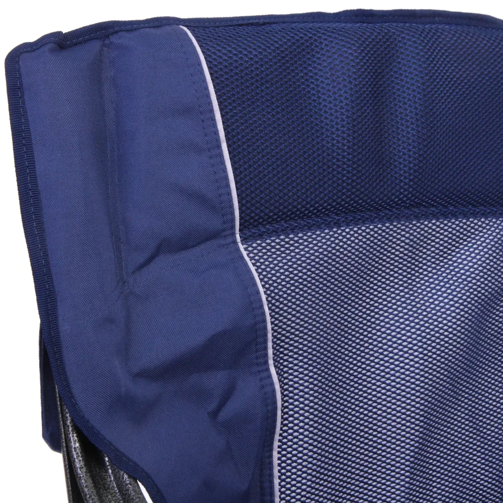 Кресло складное с подлокотниками до 100 кг SJ-0053, 52*62*92 см, цвет: синий, ТуристМастер