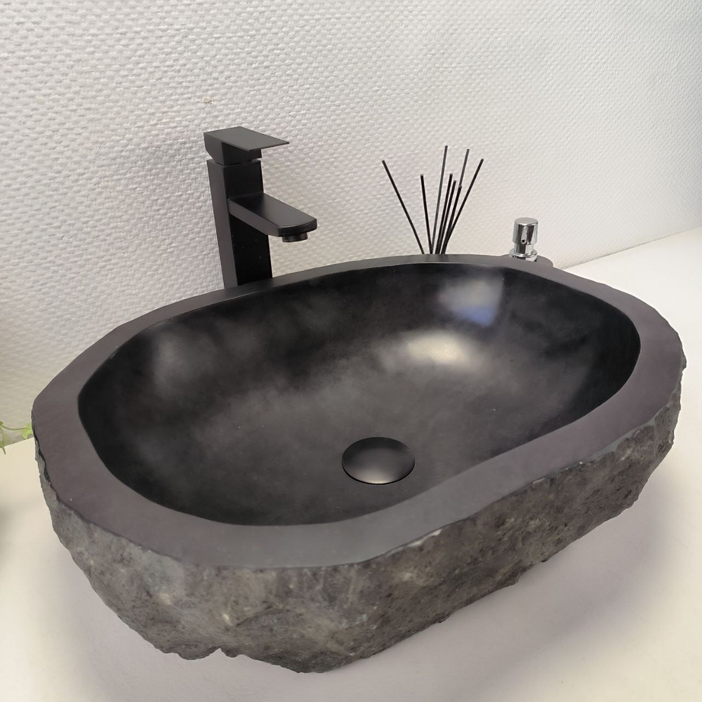 Раковина из андезита Erozy Black EA-62673 52*41*15 114