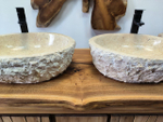 Раковина из мрамора ПАРА! Erozy Cream EM-65642 50х40х15 из натурального камня