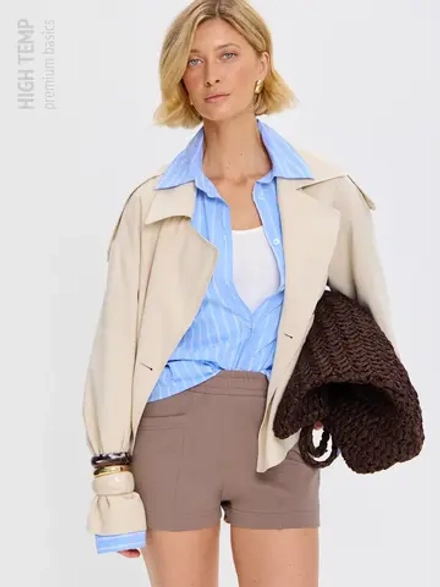 Экстра короткие шорты из футера