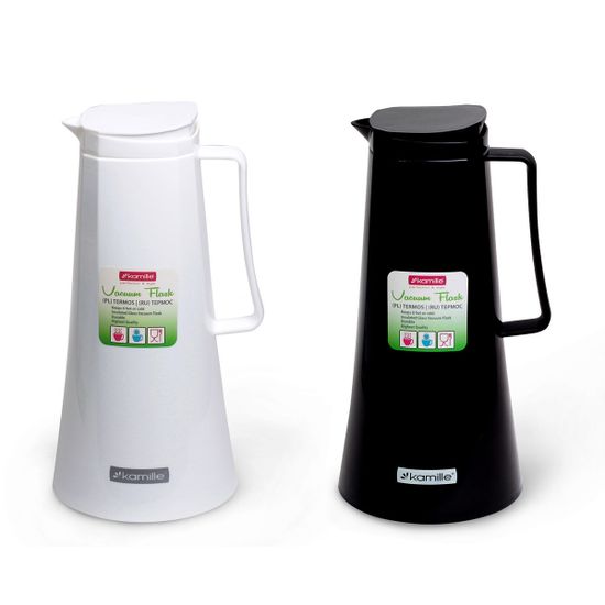 Термос 1000 мл. пластиковый со стеклянной колбой Kamille KM-2025