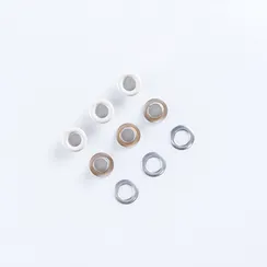 Люверсы металлические 5мм белые (цветная эмаль), Греция