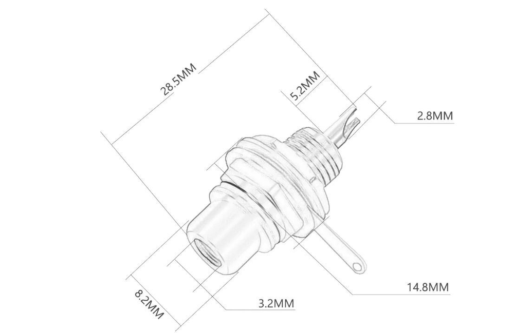 Гнездо ET RCA RS-115G/B