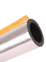 Трубная изоляция 42, утеплитель для труб 13 мм из вспененного полиэтилена, с защитным покрытием из алюминиевой фольги, армированной стеклосеткой, теплоизоляция