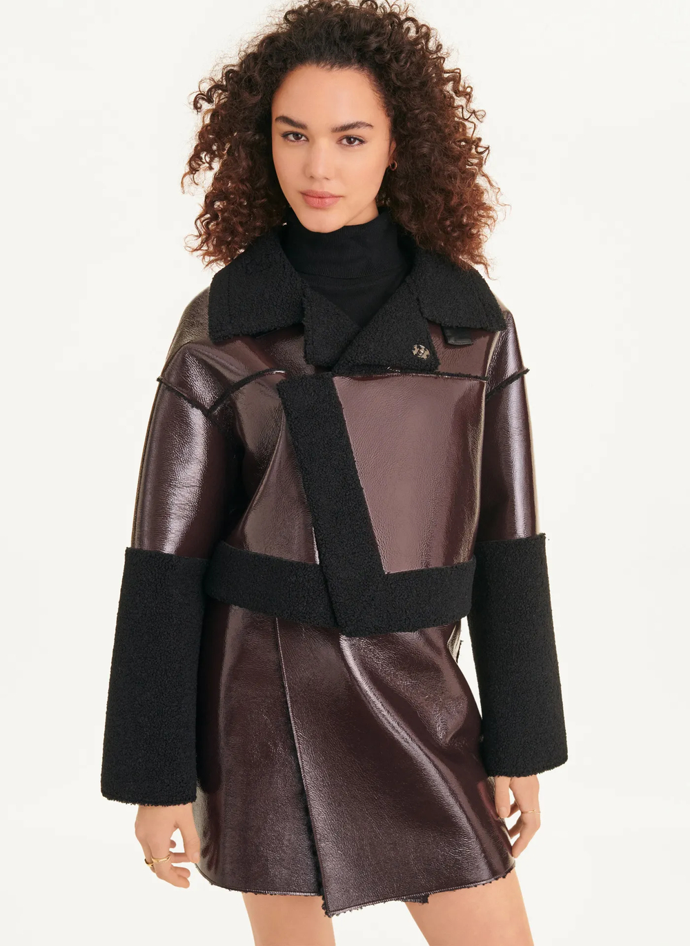 Женская дубленка DKNY Faux Shearling