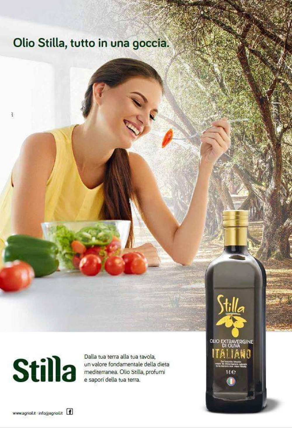 Оливковое масло STILLA Italiano Extra virgin, 0,5л, Италия