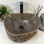 Раковина из речного камня RS-65275 48*38*15 0861