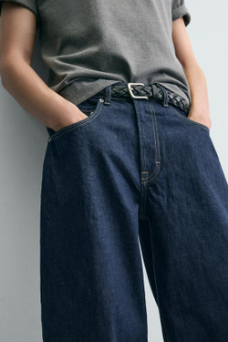 ZARA ДЖИНСЫ BALLOON FIT, ИНДИГО