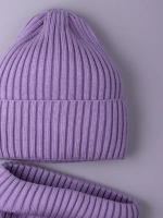 Шапка и снуд для девочки осенняя