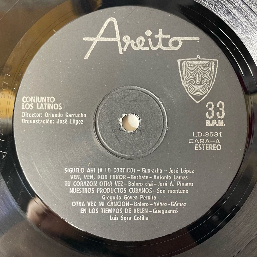 Винтажная виниловая пластинка LP Conjunto Los Latinos Siguelo Ahi (A La Cortico) (Куба 1975)