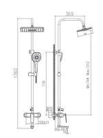 HB24548-7 Душевая система HAIBA