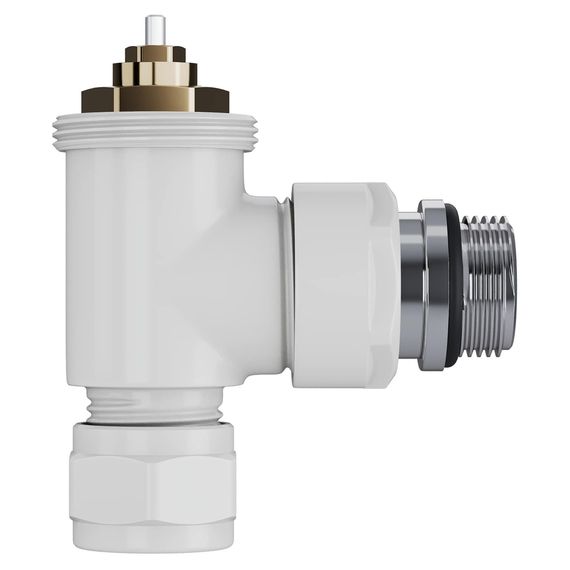 Набор термостатический угловой Royal Thermo Design Pro 15мм М30х1,5 (Белый) купить в Москве и Московской области по низкой цене с доставкой по России — (4) Набор термостатический угловой Royal Thermo Design Pro 15мм М30х1,5 (Белый) — (4)