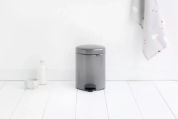Brabantia - Платиновый мусорный контейнер NewIcon 5л. / артикул   112683  / GTIN 8710755112683