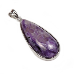 Кулон "Капель" чароит