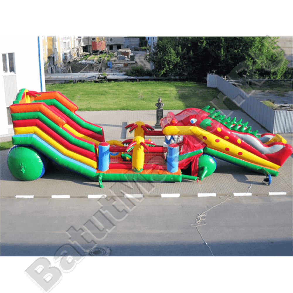 Большая надувная горка "Дракоша"