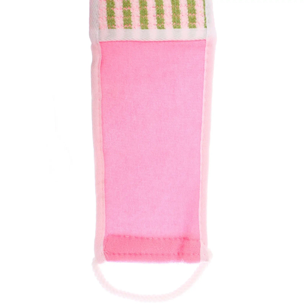 Мочалка для тела «ULTRAMARIN VERONA», комбинированная, цвет розовый, 70*11см