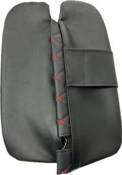 Чехлы на козырьки ЛАДА Гранта, Калина 1-2, Датсун (красная нить Бабочка)