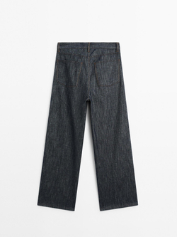 Massimo Dutti Джинсы прямого кроя со средней посадкой, темно-серый