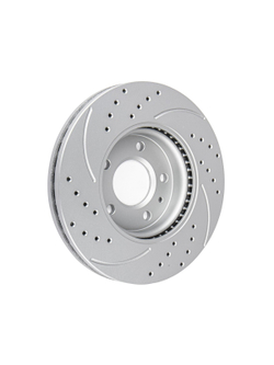 Диск тормозной передний перфорированный с покрытием (комплект 2 шт) OPEL ASTRA J/ZAFIRA C/CHEVROLET ORLANDO /D=300MM GANZ GIJ06234