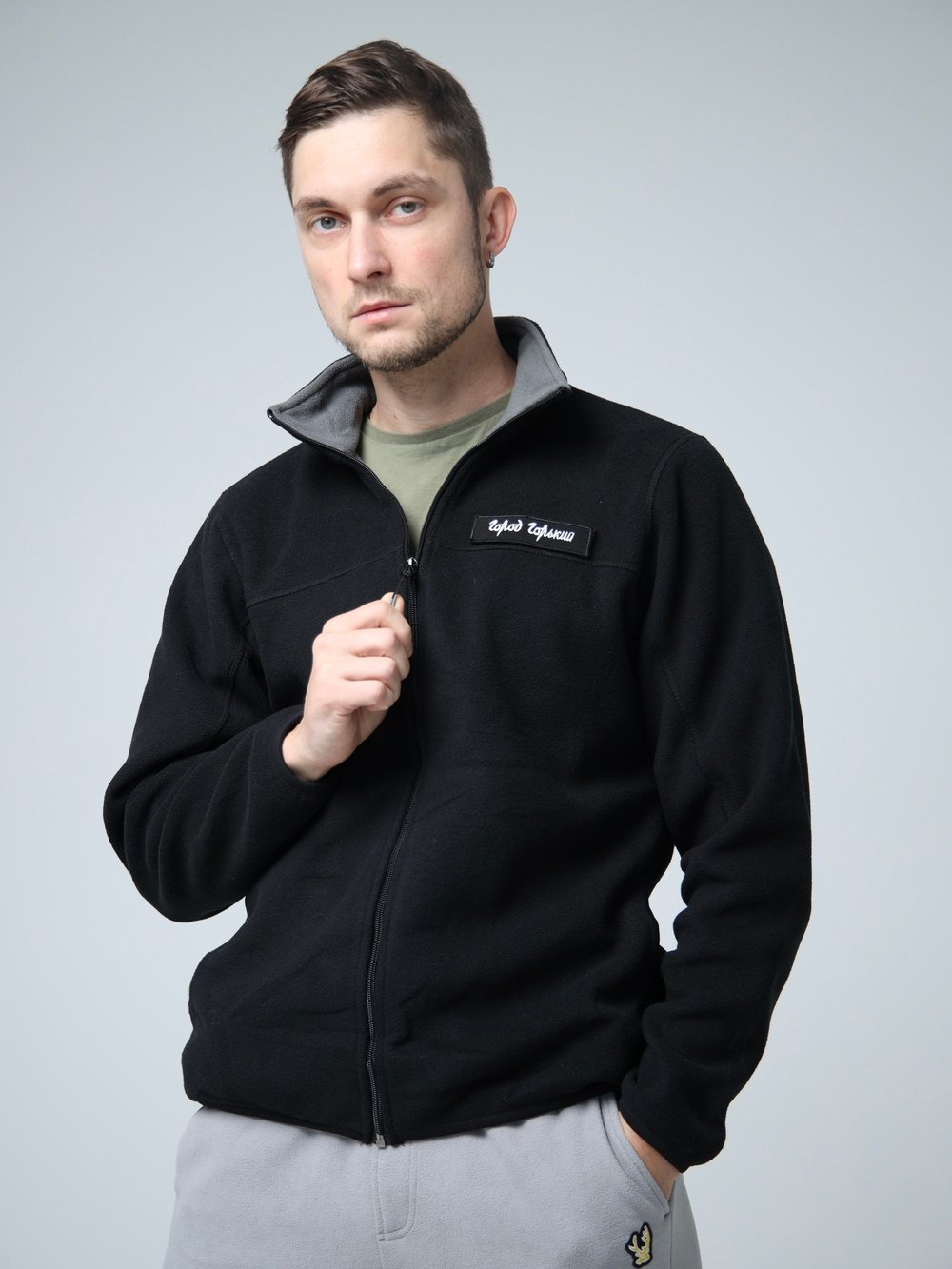 худи толстовка кофта олимпийка Город Горький флис флисовая черная черный