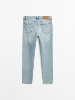 Massimo Dutti Джинсы Slim Fit, светло-голубой