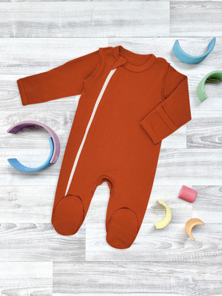 Комбинезон Mjölk Sleep and Play Paprika, швы наружу