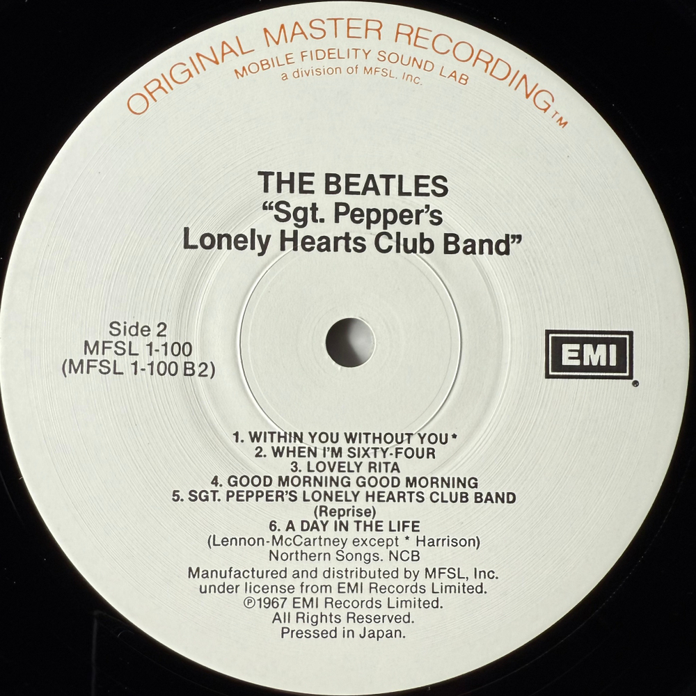 The Beatles ‎– Sgt. Pepper's Lonely Hearts Club Band (США 1983г.)