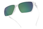 Спортивные очки HILX Rebel Shiny Solid White / Green Mirror Polarized Lens