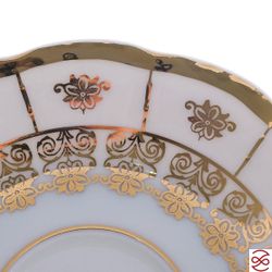 Набор кофейных пар Thun Менуэт золотой орнамент 165мл(6 пар)