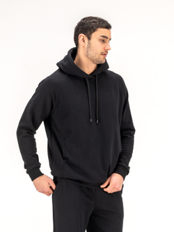 Костюм мужской спортивный(без начеса) черный