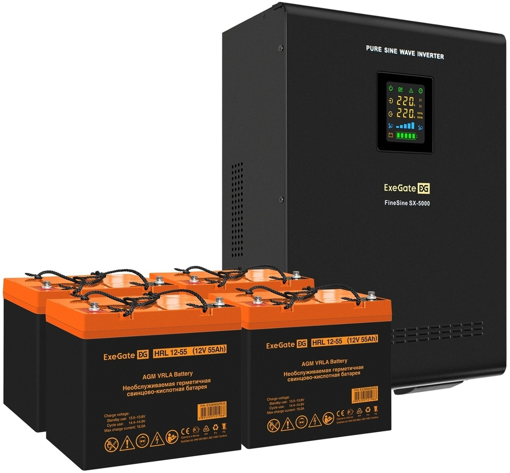 Комплект  Exegate FineSine SX-5000.LCD.AVR.2SH.T