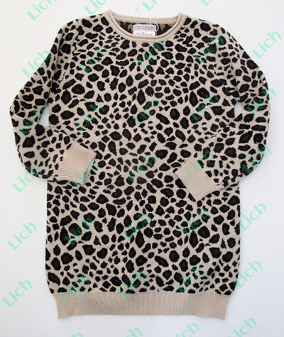 Платье-джемпер детское с анималистическим принтом