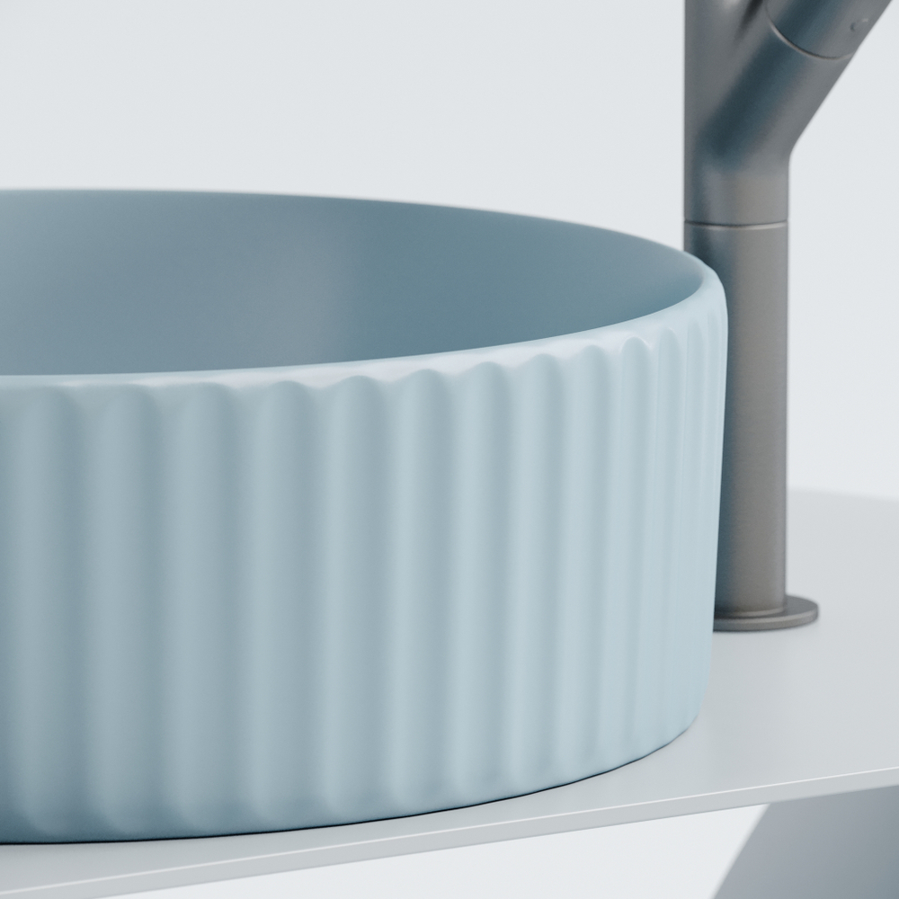 Рукомойник Ceramica Nova Element 36, см CN6057ML голубой матовый