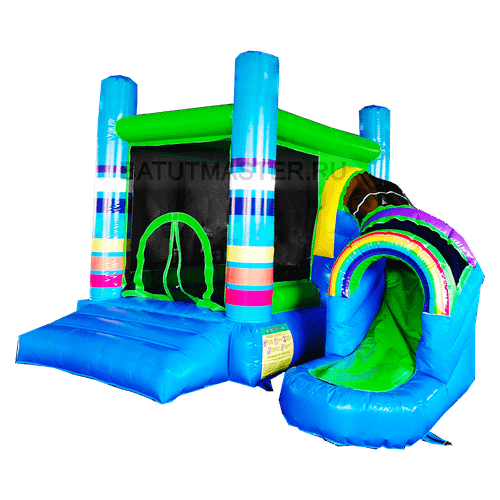 Детский надувной батут "Радужный"