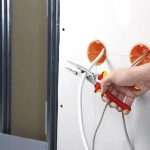 Электромонтажные клещи хромированные 200 мм Knipex 13 96 200