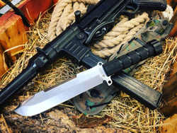 Нож выживания Survivalist Z AUS-8 Gray Titanium Serrated