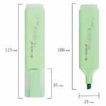 Текстовыделитель BRAUBERG "ORIGINAL PASTEL" МЯТА линия 1-5 мм (24 штуки в упаковке)