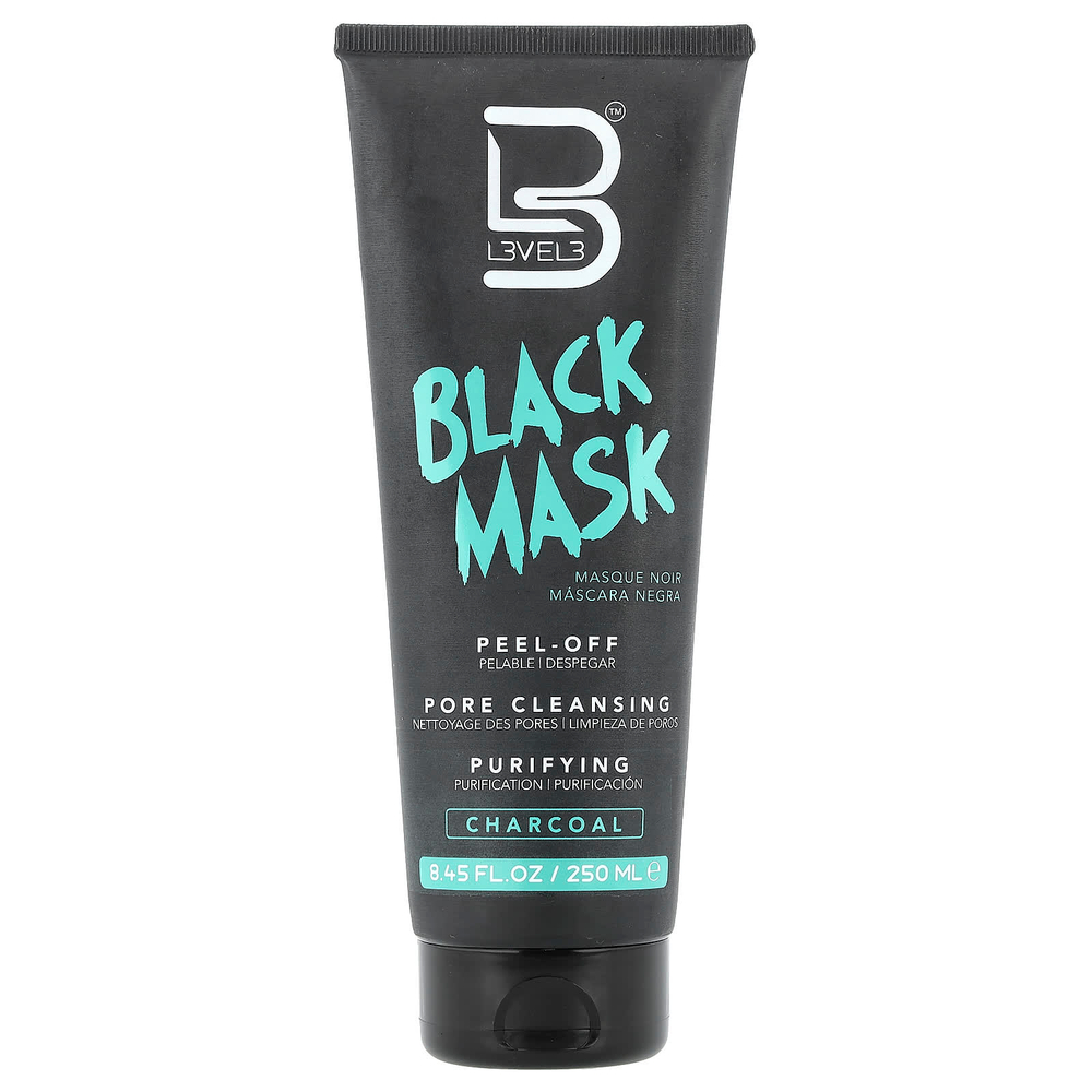 Level 3, Black Mask, древесный уголь, 250 мл (8,45 жидк. Унции)