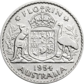 1 флорин 1954 Австралия