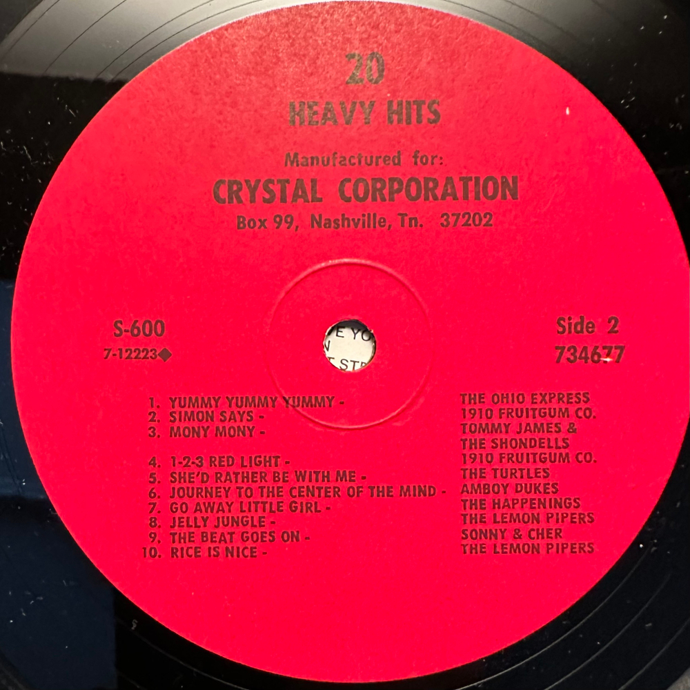 Сборник 20 Heavy Hits (США 1970г.)