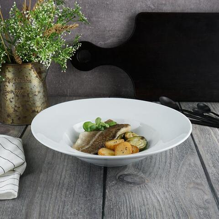 Тарелка глубокая 500 мл d 30,5 см h6,8 см белая фарфор   P.L. Proff Cuisine [4]