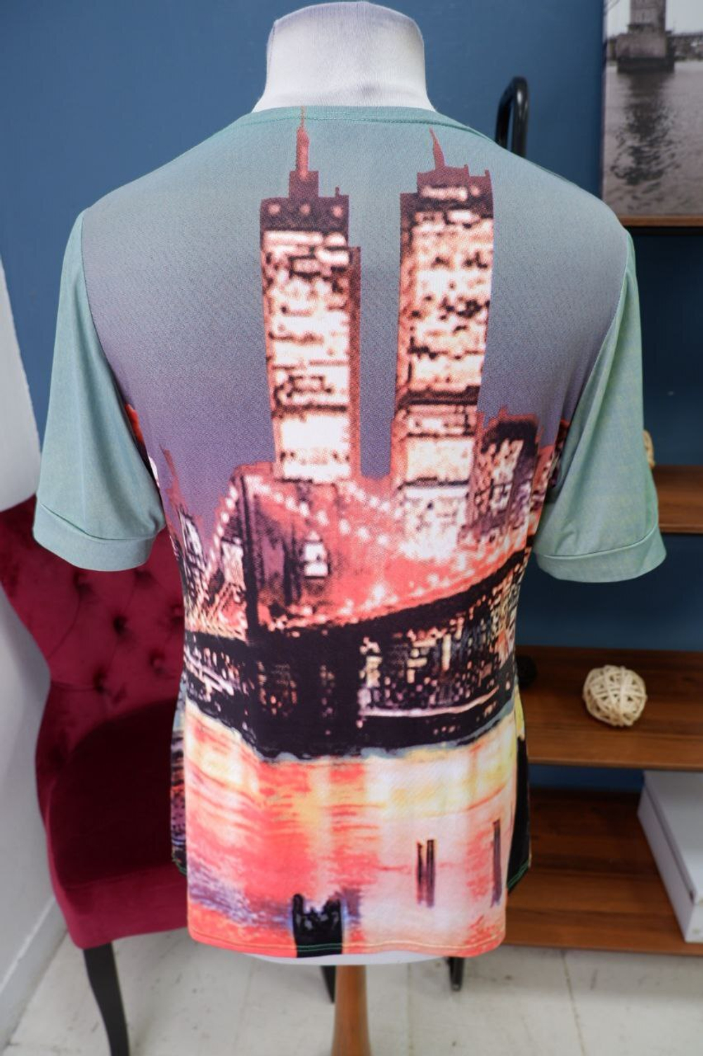 Футболка с принтом 48 размер