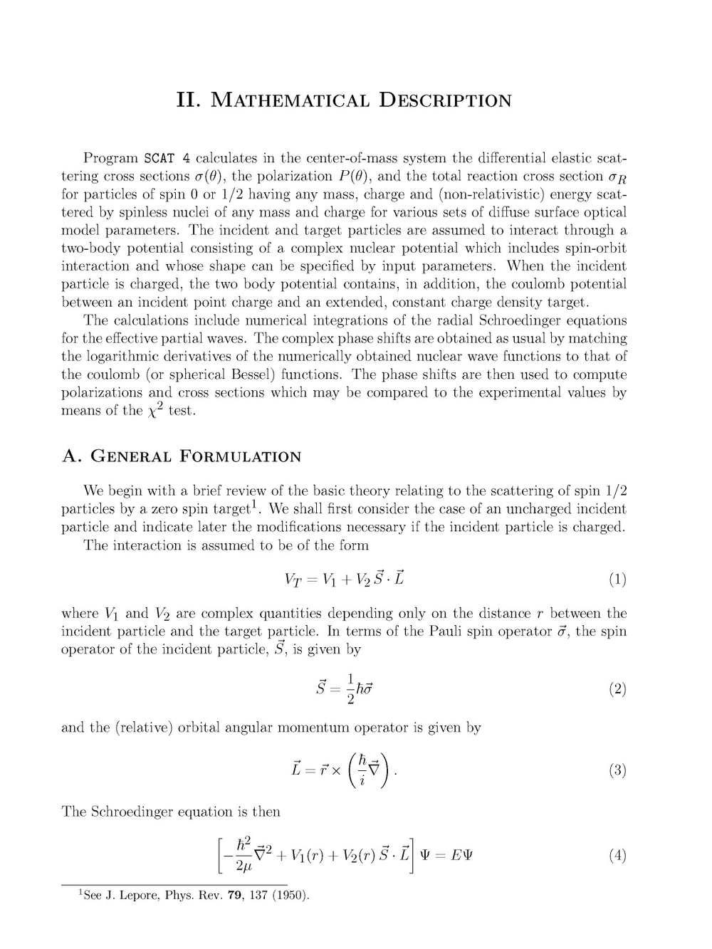 A Fortran Program for Elastic Scattering Analyses with the Nuclear Optical Model | Michel A. Melkanoff
